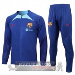 Barcellona Insieme Completo Blu Giacca 2022-23