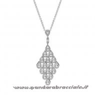 Pandora Italia Pandora Catene Con Pendente Collana E Pendente Con Cascata Chiaro Cz Net
