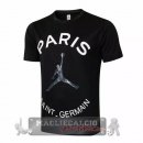 Paris Saint Germain Formazione Maglia Calcio 2021-22 Nero Bianco