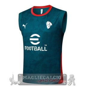 Formazione Senza Maniche AC Milan 2025 2026 Verde Rosso