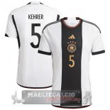 5 Kehrer Home Maglia Calcio Germania Coppa del Mondo 2022