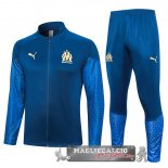 Marseille Insieme Completo Blu Navy Giacca Lunga Zip 2023-24