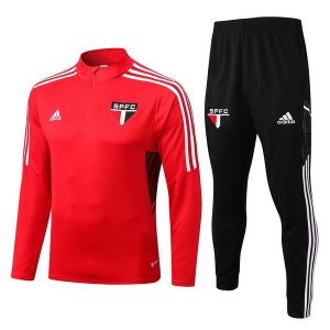 Sao Paulo Insieme Completo Rosso I Nero Felpa Da Allenamento 2022-23