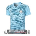Manchester City Formazione Maglia Calcio 2023-2024 Blu