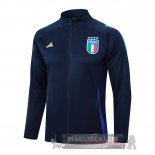 Set Completo Lunga Zip Giacca Italia 2024 Blu I Navy