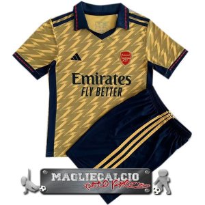 Arsenal Set Completo Bambino Maglia Calcio Speciale 2023-24 Giallo