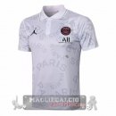 Paris Saint Germain Bianco Rosa Maglia POLO 2021-22