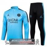 Set Completo Sudadera Formazione Paris Saint Germain Bambino 2023-24 Blu II Nero
