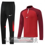 Nike Set Completo Rosso II Nero Felpa Da Allenamento 2022-23
