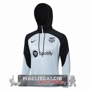 Giacca Felpa Cappuccio Barcelona 2023-24 Nero Blu
