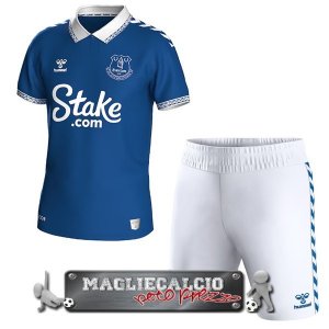 Home Maglia Calcio Set Completo Uomo Everton 2023-24