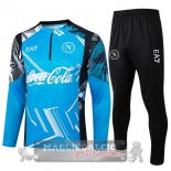 Set Completo Sudadera Formazione Napoli 2024 2025 Blu Nero