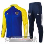 Boca Juniors Insieme Completo Blu Giallo Giacca 2020-21