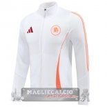 Ropa Deportiva Con Cremallera Larga AS Roma 2024 2025 Bianco