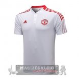 Manchester United bianco rosso Maglia POLO 2021-22