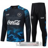 Set Completo Sudadera Formazione Bambino Napoli 2024 2025 Blu Nero