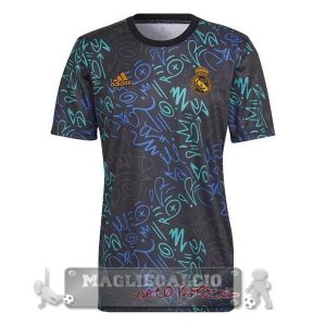 Real Madrid Formazione Maglia Calcio 2022-23 nero verde