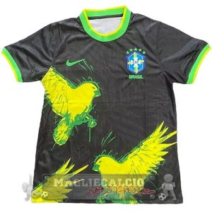 Thailandia Speciale Maglia Brasile 2026 Nero Giallo Verde
