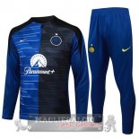 Set Completo Sudadera Formazione Inter Milán 2024 2025 Blu Nero