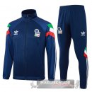 Set Completo Set Completo Lunga Zip Giacca Italia 2024 Blu II Navy
