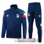 Set Completo Set Completo Lunga Zip Giacca Italia 2024 Blu II Navy