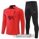 Liverpool Insieme Completo Rosso I Nero Bambino Giacca 2022-23