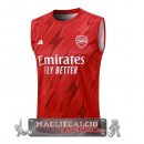 Arsenal Senza Maniche Formazione Maglia Calcio 2023-24 Rosso Bianco