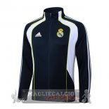 Lunga Zip Giacca Real Madrid 2025 2026 Blu Navy I Bianco