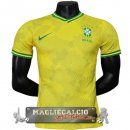 Tailandia Speciale Giocatori Maglia Calcio Brasile 2023 Giallo Verde