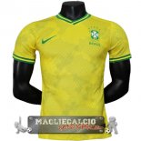 Tailandia Speciale Giocatori Maglia Calcio Brasile 2023 Giallo Verde