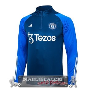 Manchester United Blu Bianco Felpa Da Allenamento 2023-24
