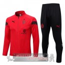 AC Milan Insieme Completo Rosso Nero Giacca 2022-23