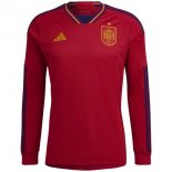 Tailandia Home Manica lunga Maglia Calcio Spagna Coppa del mondo 2022