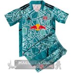Red Bulls Set Completo Bambino Maglia Calcio Portiere 2022-23 blu