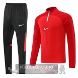 Adidas Set Completo Rosso I Nero Felpa Da Allenamento 2022-23