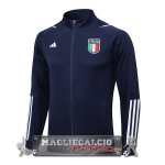 Italia Blu Navy Bianco Giacca Lunga Zip 2023-24