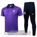 Corinthians Paulista Purpureo Maglia POLO Set Completo 2025 2026