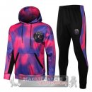 Paris Saint Germain Insieme Completo purpureo rosa nero Giacca Felpa Cappuccio 2021-22