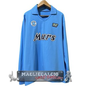 Home Maglia Calcio Manica lunga Napoli Retro 1989-1990