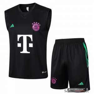 Formazione Senza Maniche Set Completo Bayern Monaco 2023-24 Negro