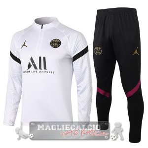 Paris Saint Germain Insieme Completo bianco II nero Giacca 2021-22