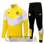 Borussia Dortmund Insieme Completo Giallo Bianco Nero Giacca 2021-22