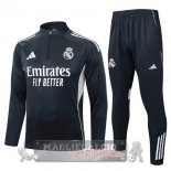 Set Completo Felpa Allenamento Formazione Bambino Real Madrid 2025 2026 Grigio Navy Set Completo Felpa Allenamento Formazione Bambino Real Madrid 2025 2026 Grigio Navy