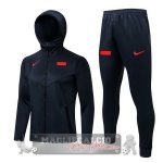 Feyenoord Rotterdam Insieme Completo blu navy bianco Giacca felpa cappuccioa 2021-22 Feyenoord Rotterdam Insieme Completo blu navy bianco Giacca felpa cappuccioa 2021-22