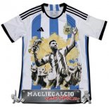 Thailandia Speciale Maglia Calcio Argentina 2023 Blu Bianco