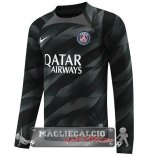 Tailandia Home Manica Lunga Maglia Calcio Portiere Paris Saint Germain 2023-24 Nero