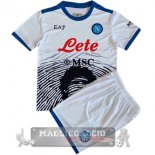 Napoli Set Completi Bambino Maglia Calcio Edizione Commemorativa 2021-22 bianco