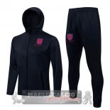 Inghilterra Insieme Completo Blu Bianco Chaqueta Con Capucha 2021