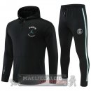 Paris Saint Germain Insieme Completo nero verde Bambino Felpa Cappuccio 2022-23