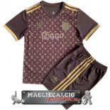 Concetto Maglia Calcio Set Completo Uomo Ajax 2023-24 Marrone